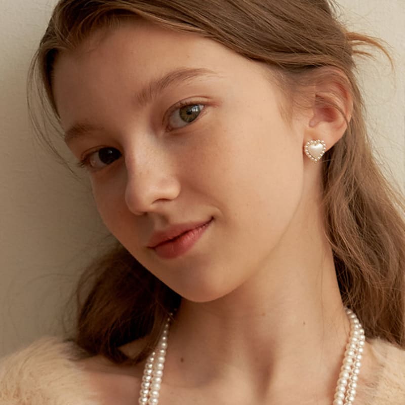 TATIANA [Silver925] Ameli Heart Earring_EC1689