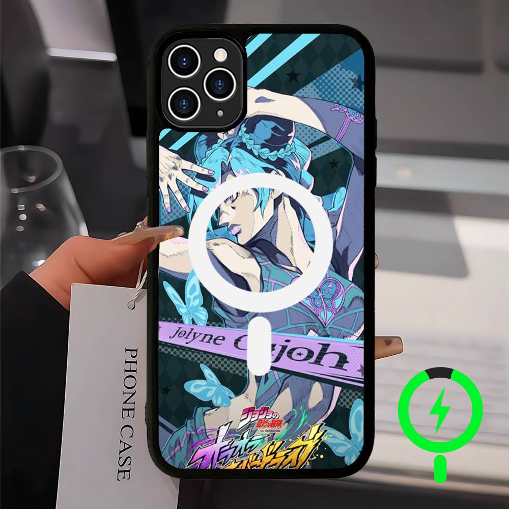 

Anime Jojo Bizarre Adventure Magnetic Matte Phone Case For IPhone 16 17 15 14 13 12 11 For Magsafe Wireless Charge Cover iPhone 17