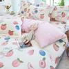 Duvet Cover and 2pc Pillowcases 100% Cotton Cartoon Plaid Printed Bed Linen Twin Full Queen King Size 24 Sizes Home Bedding Set