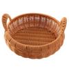 Large Capacity Imitation Rattan Storage Basket Handmade Handwoven Rattan Storage Tray Kitchen