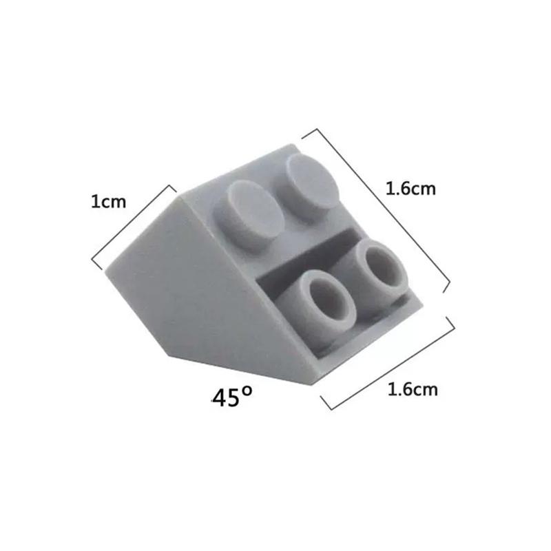 40PCS ROOF TILE 2X2/45 INV. Compatible 3660 Bricks, Slopes Self-Locking Bricks Building Blocks Toys Accessories