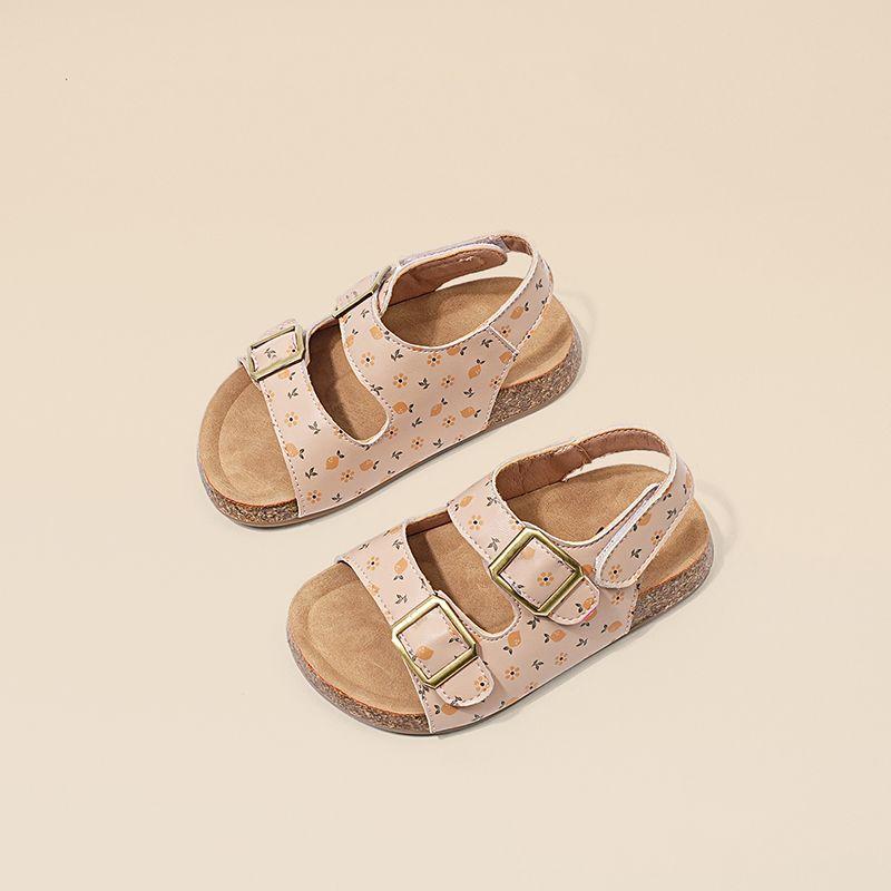 Girls sandals summer new children's soft-soled shoes little girl shoes baby girl princess shoes Birkenstock sandals