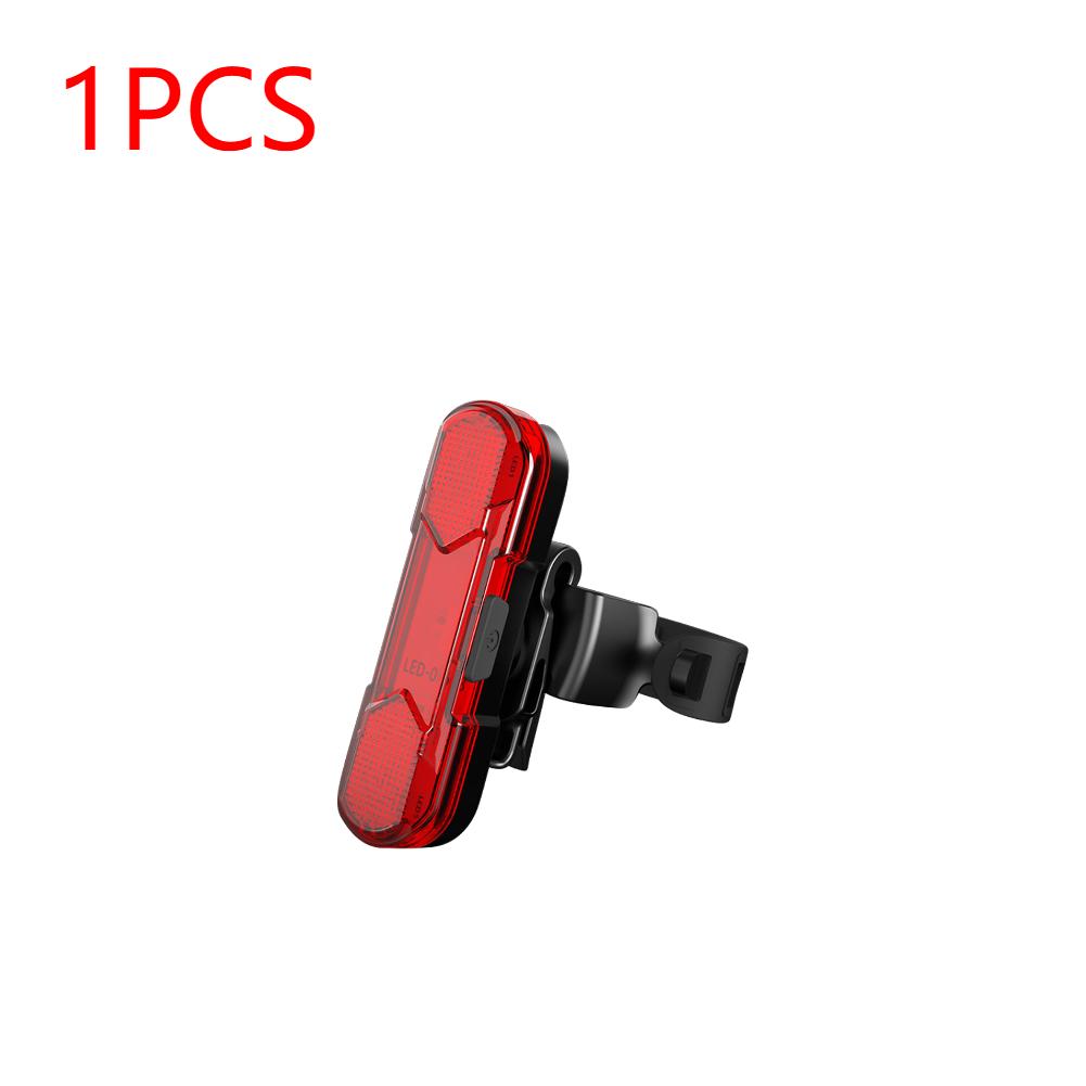 1-3PCS USB Rechargeable LED Bike Light Safety Warning Bicycle Rear Light Waterproof Bicycle Seatpost Tail Light Bike Accessories