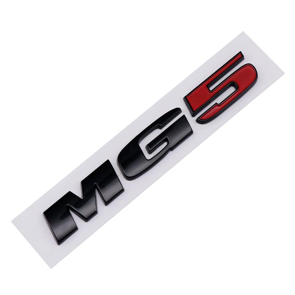 1Pc MG Car Rear Trunk Sticker ABS Material Emblem Decal for GT MG6 MG5 Logo Models - OEM Style Exterior Body Badge