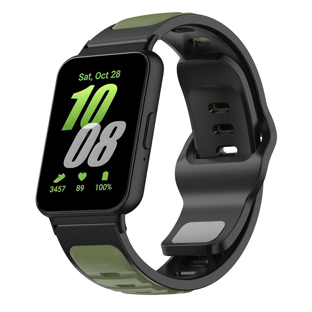 Two Tone Silicone Band For Samsung Galaxy Watch Fit 3 Sport Strap For Galaxy Fit3 Adjustable Smartwatch Breathable Bracelet