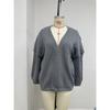 Women's Sweater Solid Color Long-sleeved Casual Loose Cardigan Sweater Jacket