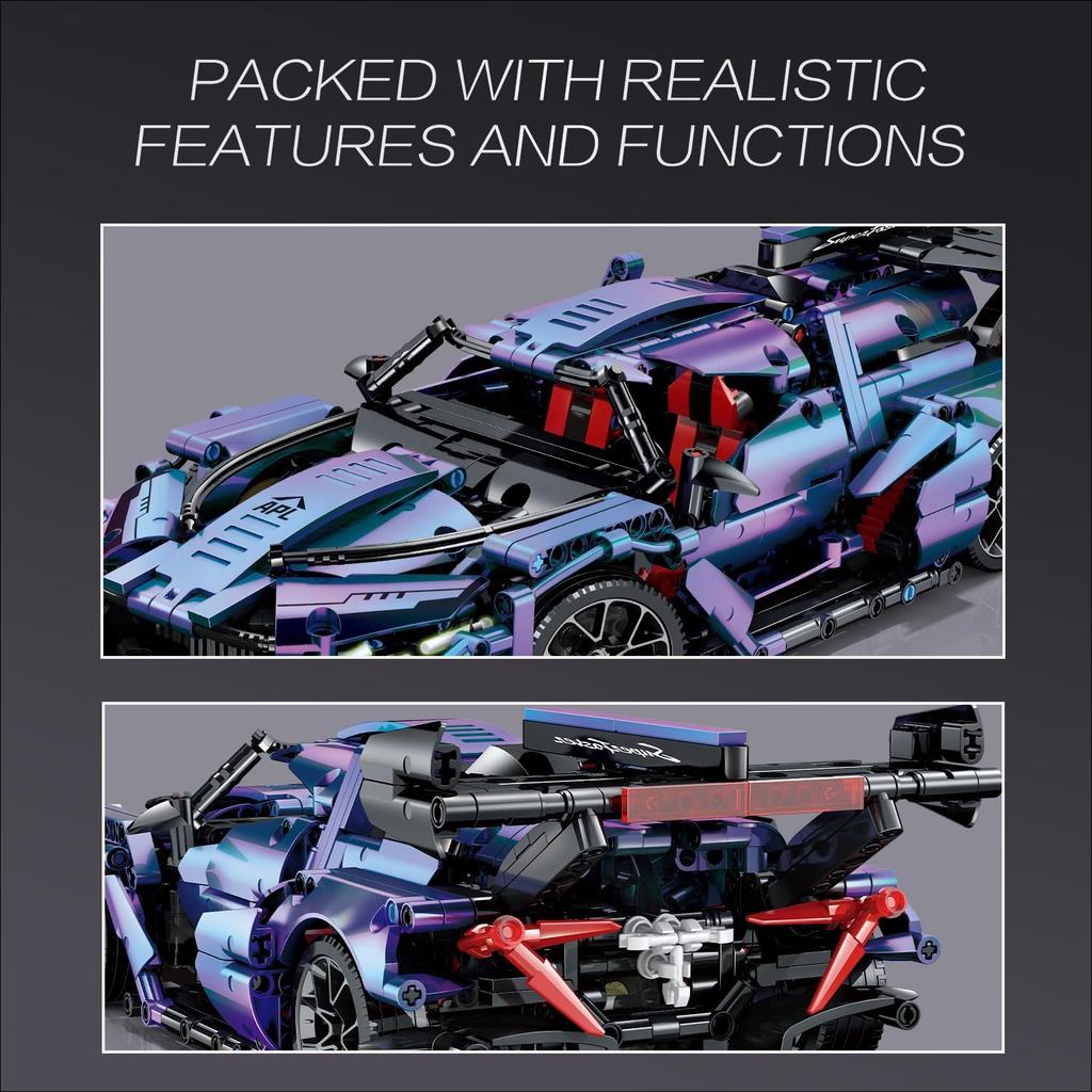 Technic Sports Car Building Blocks 1:14 Apollo IE Raceing Car Model Building Kit Speed Champions MOC Construction Toy for Adults,Collectible Sports