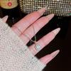 Fashion Light Luxury Titanium Steel Necklace Women'S High-End Pendant Sweet Temperament Collarbone Chain Does Not Fade Accessories