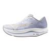 Wave Rebellion Flash 2 Running Size for and Thick Sole Shoes, Men's, White/Gold/Light Gray, 25.0 Cm, 3E, Jogging, Marathons, Training, Sports,