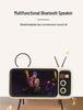 Retro TV Style Bluetooth Speaker and Phone Holder Stand