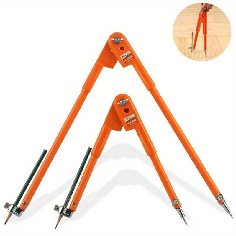 Carpenter Pencil Compasses Large Diameter Adjustable Dividers Marking Scribing Accurate Measurements for Woodworking