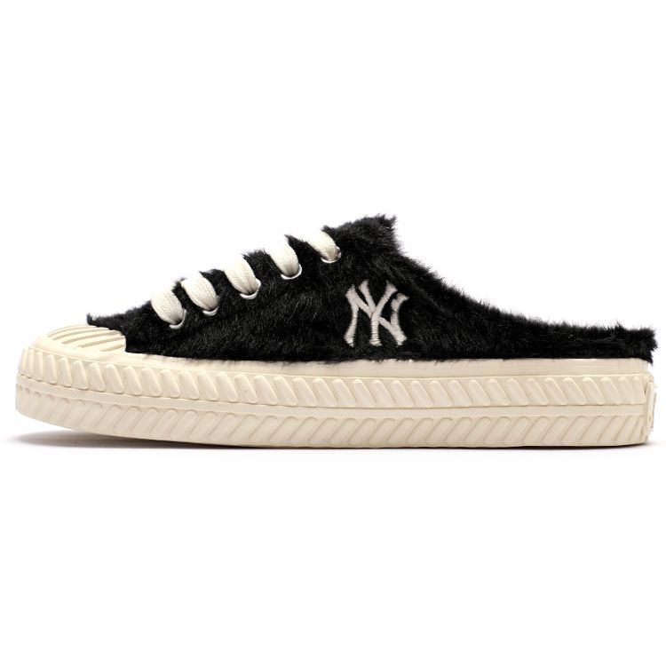 MLB Playball Mule Cheveux de Cheval Demi-Chaussons Mode Décontracté Légers Baskets Basses Baskets Unisexes Noir 3AMUUD316-50BKS 36.5