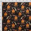 oneOone Cotton Flex Black Fabric Campfire Sewing Fabric By The Yard Printed Diy Clothing Sewing Supplies 40 Inch