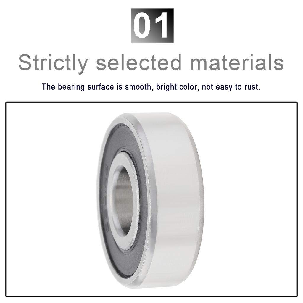 6201-2RS Deep Groove Ball Bearing with Rubber Seal, Premium Steel Bearing for Mechanical Equipment