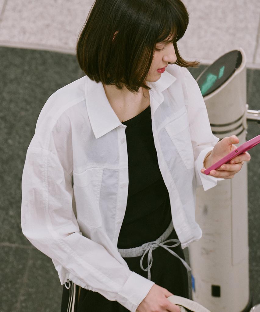 MALOUPE 4112 Nylon Outer Shirt (White)
