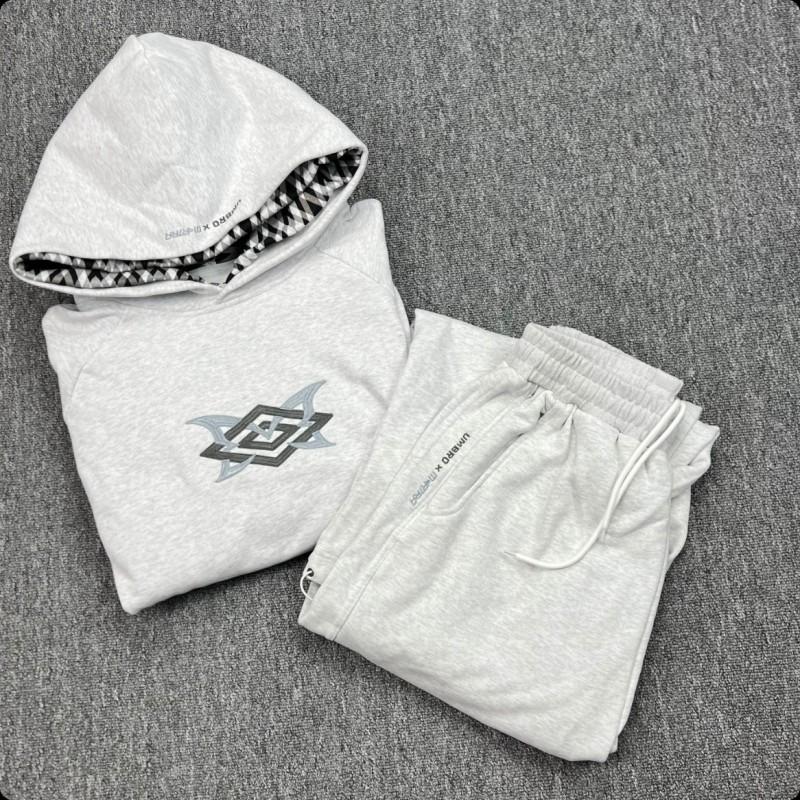 American Style Mertra Hoodie Embroidered Patch Loose Fit Fleece Lined Long Sleeve Couples Winter