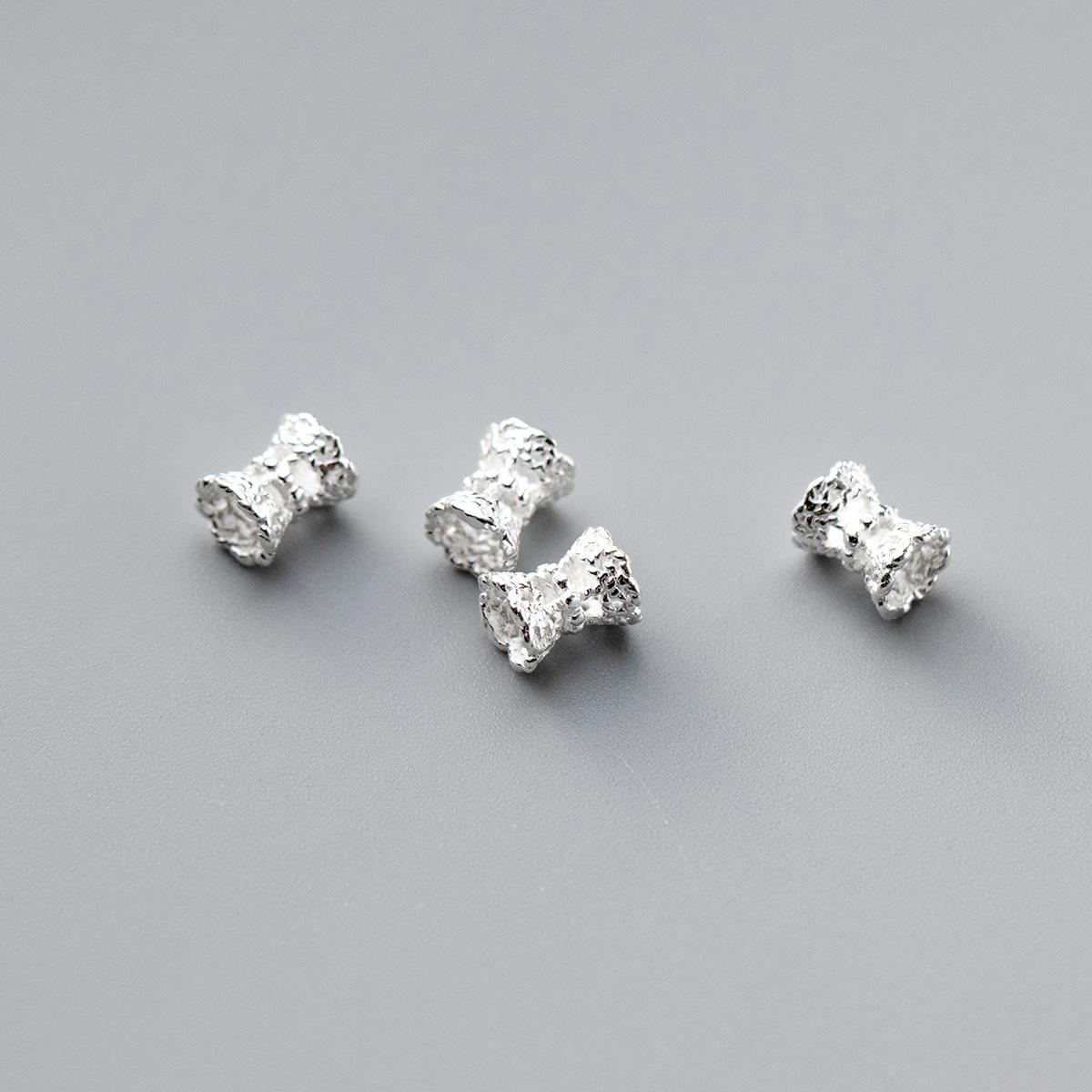S925 Sterling Silver Double-Sided Flower Spacer Beads for DIY Jewelry & Accessories
