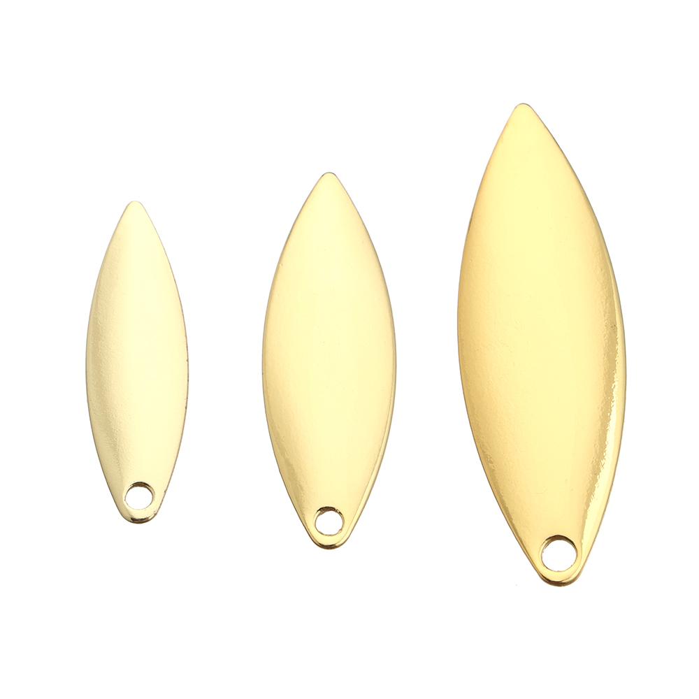 20pcs Spinner Tackle Vibration Sequin Metal WillowMetal Fishing Attractor Spinner VIB Lure Blades