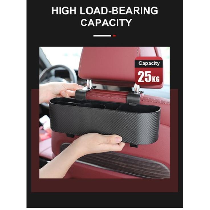 Storage Box Cup Phone Holder Organizer Suspension Fit For Car Truck Back Seat