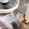 Ceiling Fan Light Modern Double Layer LED with Remote Control and APP Ceiling Led Lighting Fan Bedroom Living Room Dining Room