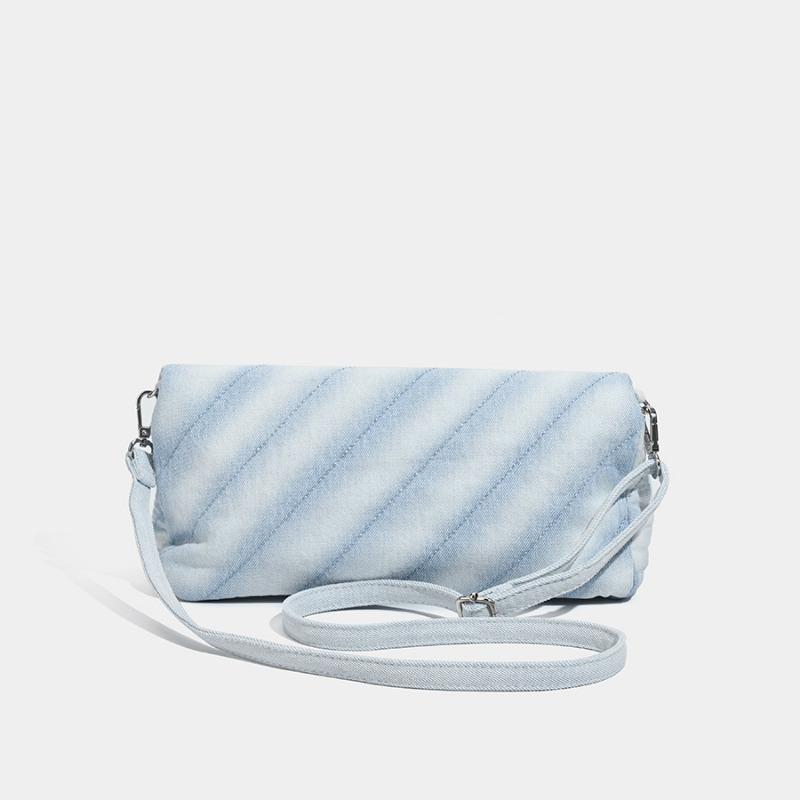 Large-capacity Foldable Tote Bag, Twill Shoulder Bag, Chain Crossbody Bag