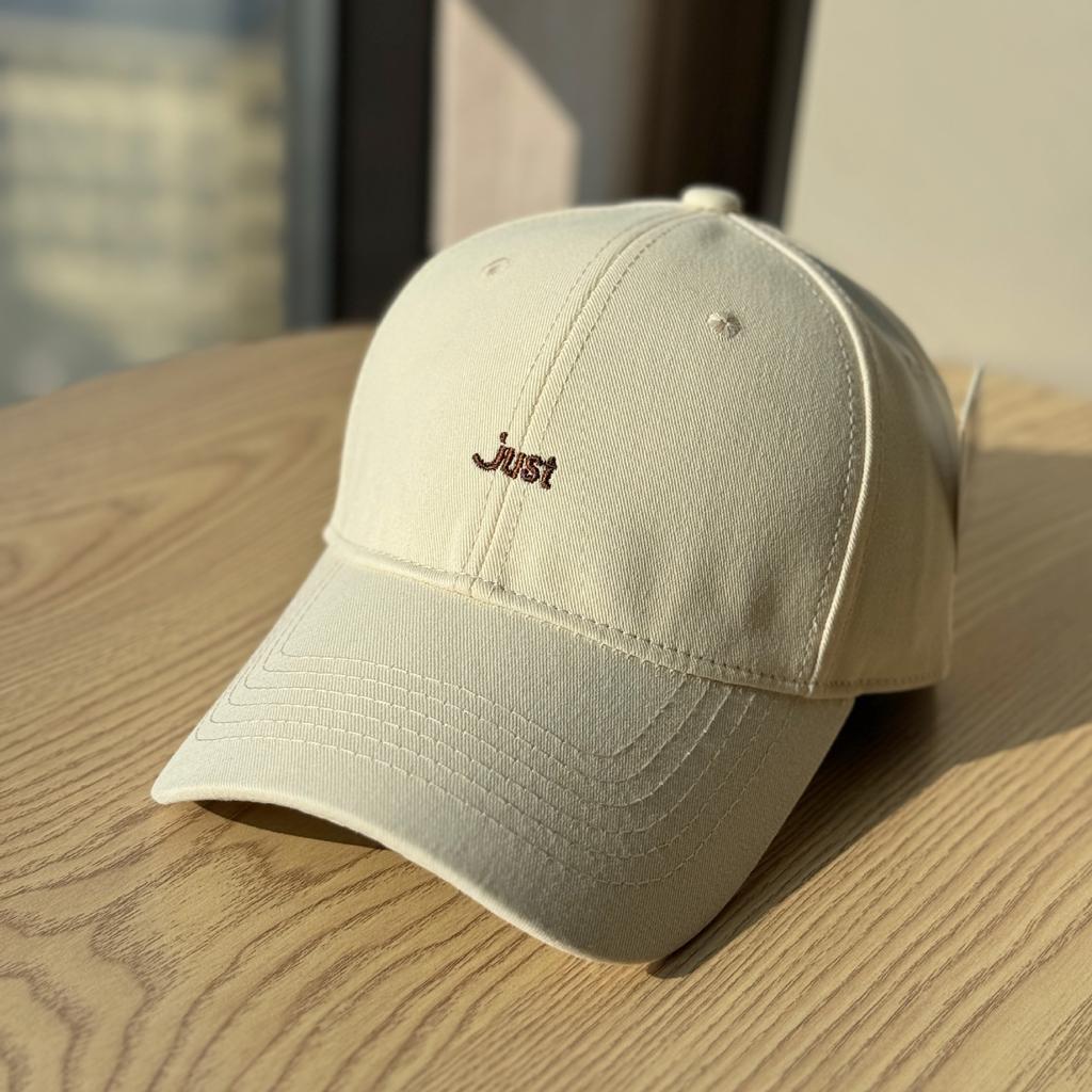 Spring and Summer New Style Simple Embroidered Letter Hard-top Baseball Cap for Women, Korean Version, Suitable for Large Head Circumference, Makes