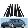 Pasuje do BMW serii 7 E65 E66 2001 2002 2003 2004 2005 2006 2007 2008 Słupki Wykończeniowe Drzwi Błyszczące Czarne Ozdobna Pokrywa Okna