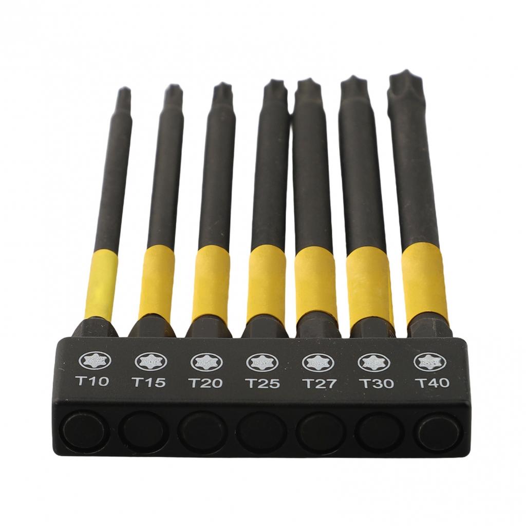 Complete For Torx Star Screwdriver Bit Set of 7pcs with Magnetic Storage