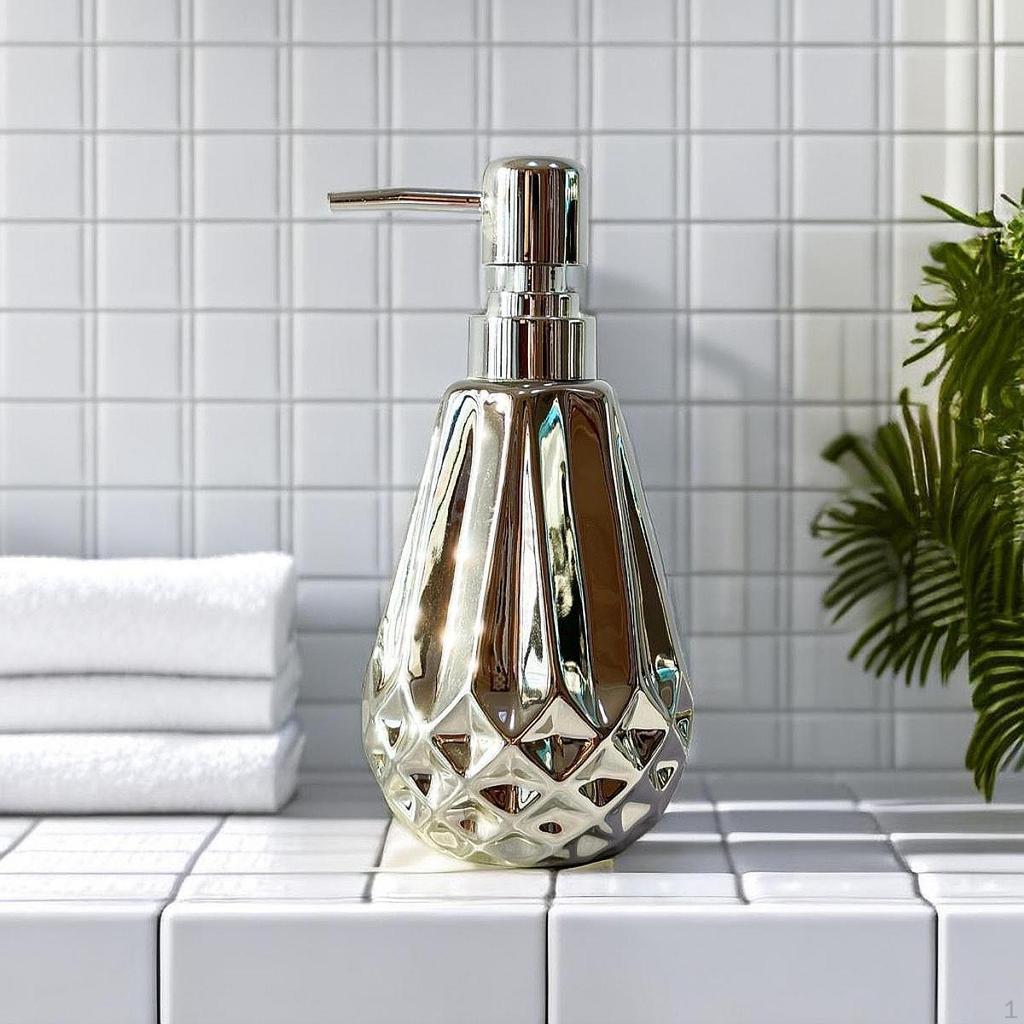 Dozator de săpun cu pompă, sticlă goală, pentru salon, multifuncțional, ceramică robustă