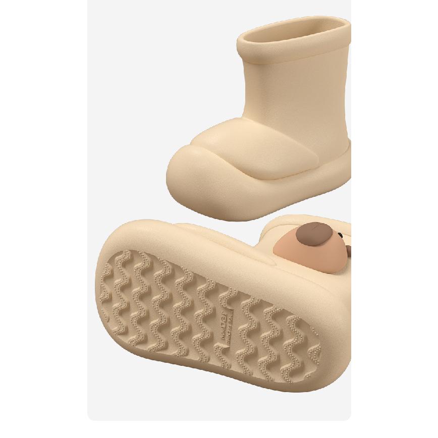 Kapibara Cute Children's Rain Boots Boys Girls Warm Summer Cartoon Outdoor Non-Slip Waterproof Padded Rain Boots