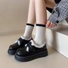 British Style Small Leather Shoes Women's Velvet Warm Platform 2025 Winter Fashion New Mary Jane Cotton Shoes Loafers