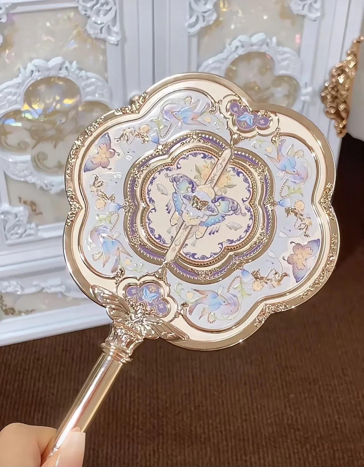 Flower Knows Коллекция «Облачный воротник бабочки» Зеркало косметическое Зеркало ручное Изысканный рельеф Инструменты для макияжа Зеркало-русалка