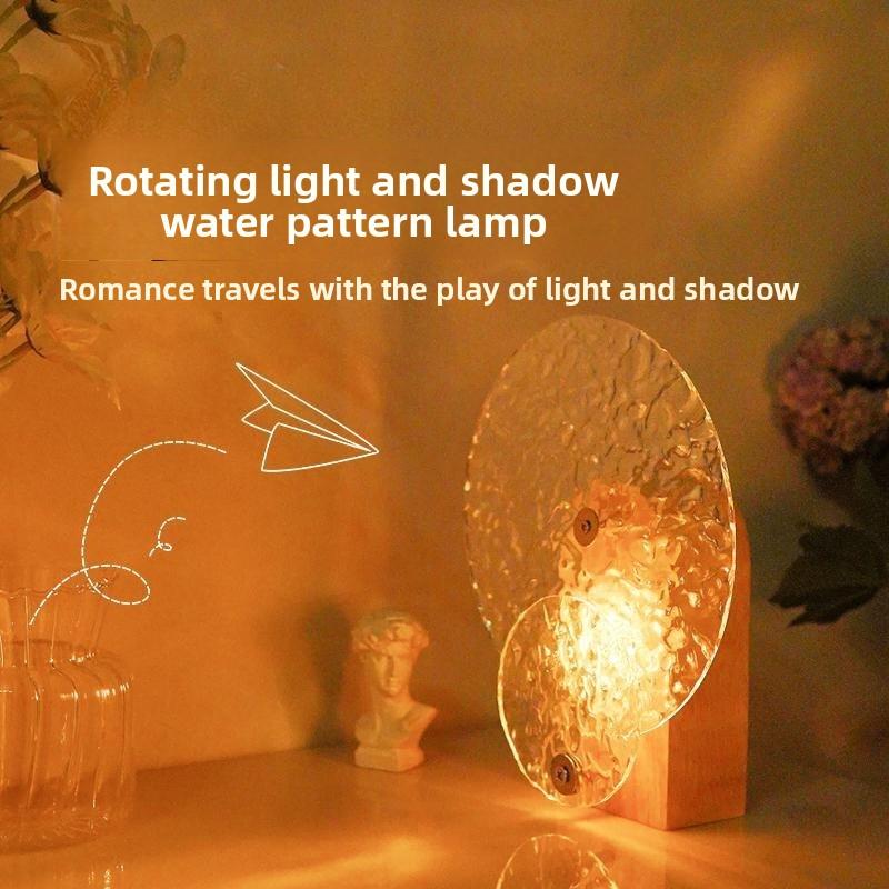 Sunset Water Ripple Night Light Bedroom Bedside Lamp Internet Celebrity Sunset Light Romantic Atmosphere Lamp