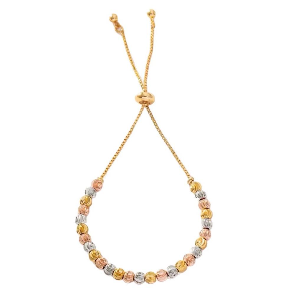 New Geometry Bead Drawstring Adjustable Bracelet Trendy Fashion Simple Temperment Versatile Transfer Bead Jewelry Gift