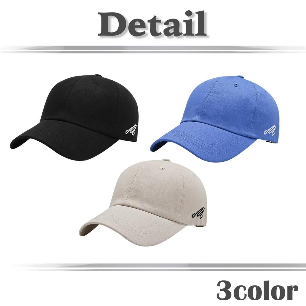 Baseball Englisch CA986 [White Fang] Hut, Kappe, Buchstaben, Schlicht, Schirm, Kappe, Stilvoll, Modisch, Cool, Herren (blau)