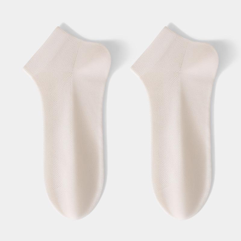 100% Cotton Women's Mesh Mid-Calf Socks - Antibacterial, Thin, Summer Style