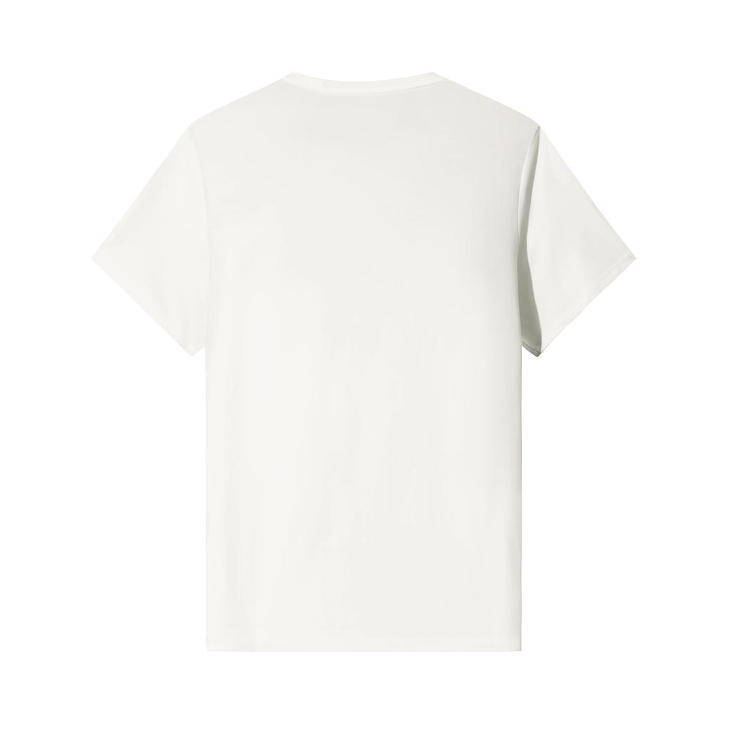 Anta Comfortable T-Shirt Versatile Short Sleeve Knitted Top Men tops Paper-White 152537112P-1