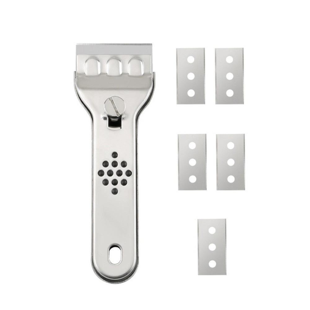 

Stainless Steel Heavy Dirt Clean Shovel Multifunctional Rust Proof Glue Sticker Remover Safy Ceramic Hob Cleaning Tool синий