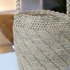 Light Luxury Raffia Bag Woven Bag Women's New Portable Straw Bag Vacation Beach Bag Shoulder Bucket Bag Straw Bag