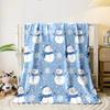 Snowman and Snowflake Pattern print blanket soft and cozy perfect for the living room bed sofa or a nap,gift
