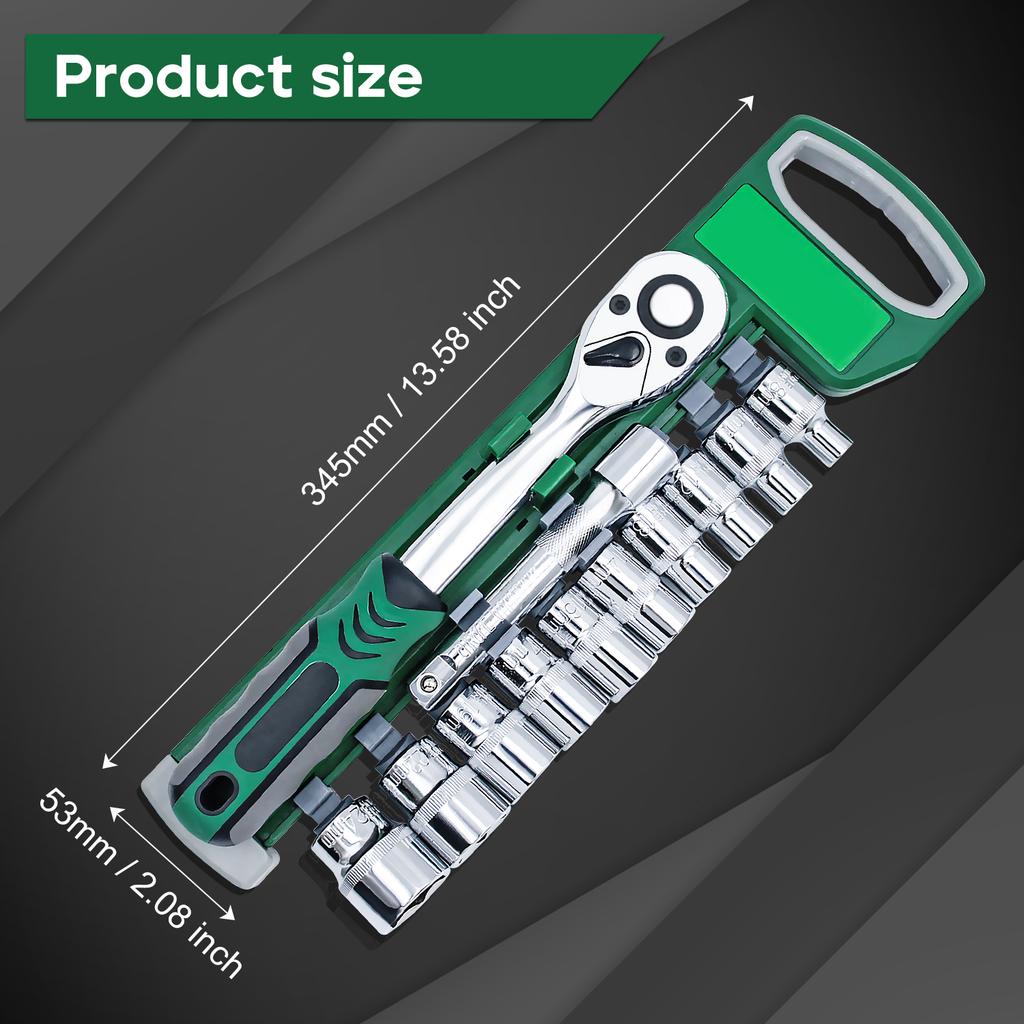 72 Tooth Ratchet Wrench Socket Set Auto Tools Set Motorcycle Car Repair Hand Tools Spanner Sleeves Head Auto Repairing Kit