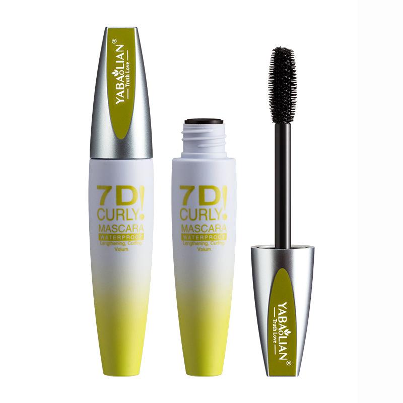 7D Extra-Volumizing Mascara Curl & Extreme Lengthening, Long-Lasting Waterproof Formul Smudge-Proof Rich Black Waterproof Mascara