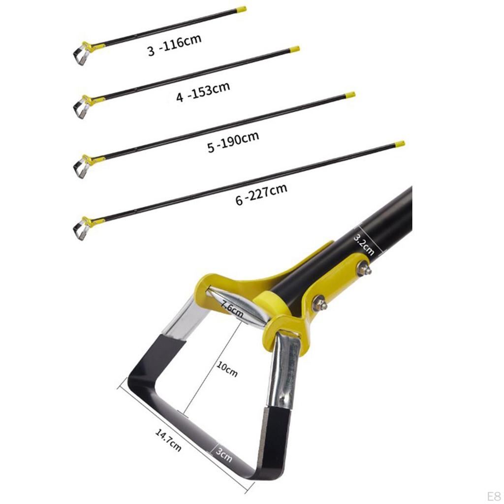 Garden Hoe with Handle Multifunctional Tool Weeding Rake for Scarifying