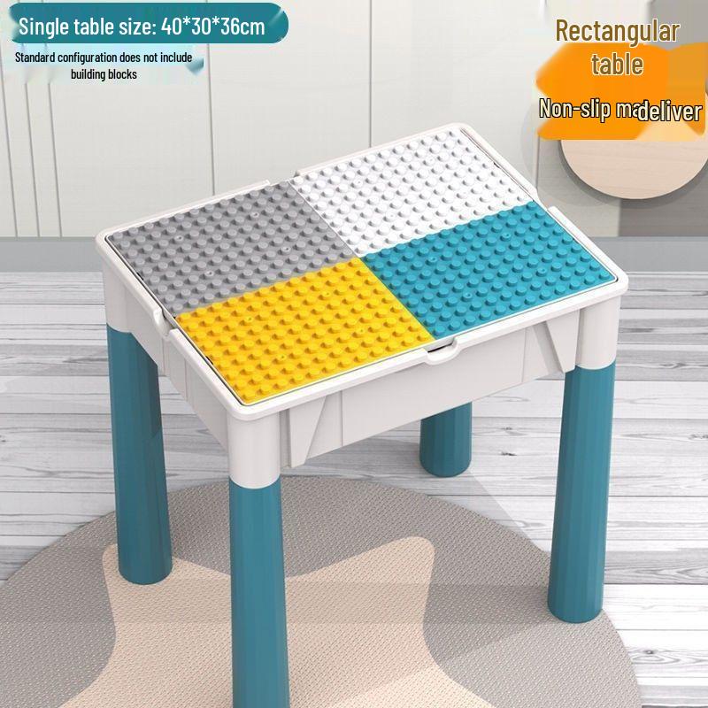 Multifunctional Building Block Table for Kids Ages 3-6: Educational & Playful Gift