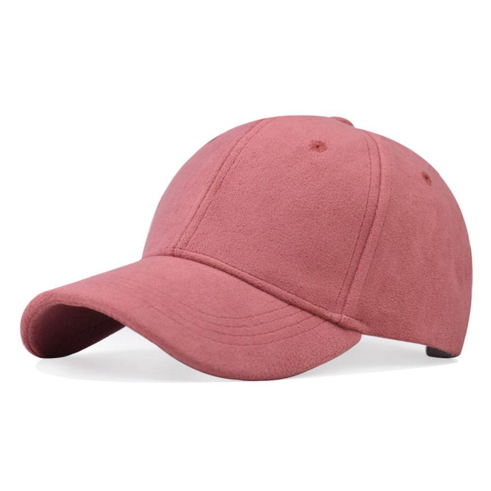 Warm Casual Suede Baseball Cap Adjustable Breathable Sun Hat Outdoor Warm Snapback Hat for Men Women