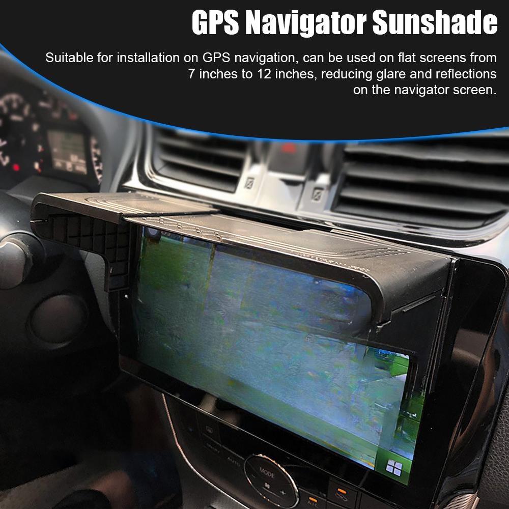 1 PC 7-12 Inch Auto Accessories Display Screen Visor Car GPS Navigation Sun Shade Interior Accessories GPS Anti-Glare Shield
