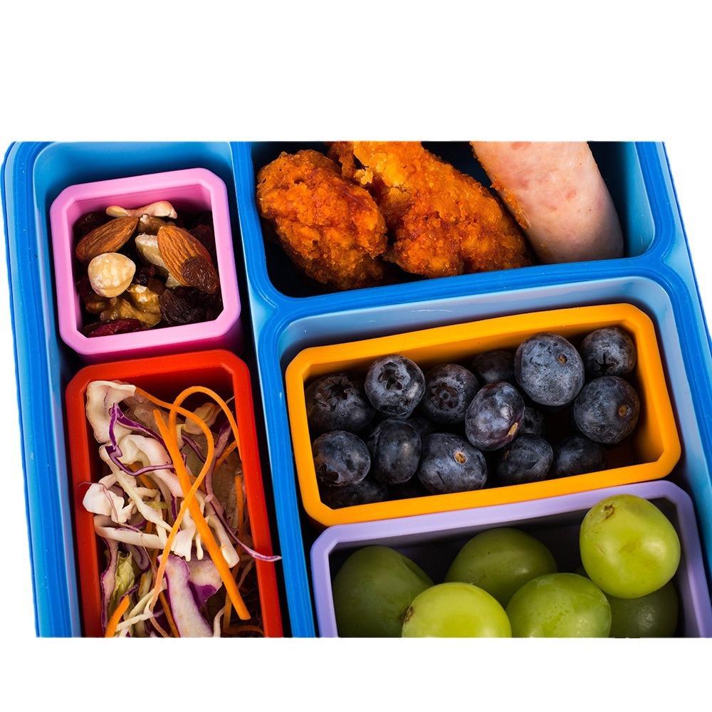 1/3pcs 2/4 Inch Food Distribution Box Red/Pink/Purple/Green/Orange/Blue Lunch Box Containers  Food