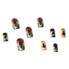 New Nail Art Halloween Scary Pumpkin Black Cat Bat Short Square Wear Nail Art