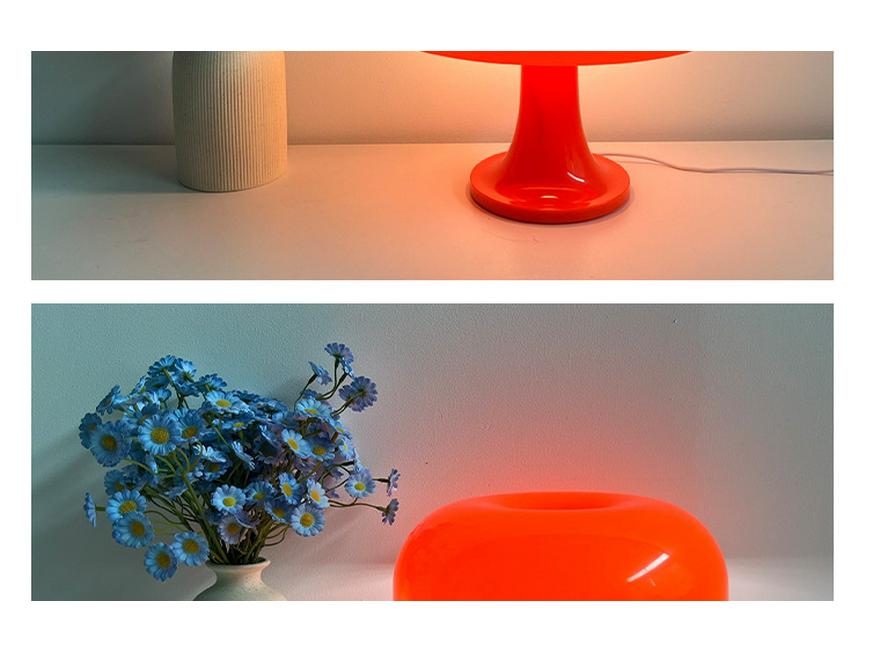 Moderne nordische Pilz-Tischlampe - Minimalistisches Nachtlicht für Schlafzimmer und Wohnzimmer