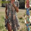 Abiti Casual Estivi Primaverili a Manica Corta con Scollo a V